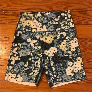 OFFLINE by Aerie bike shorts blue floral print